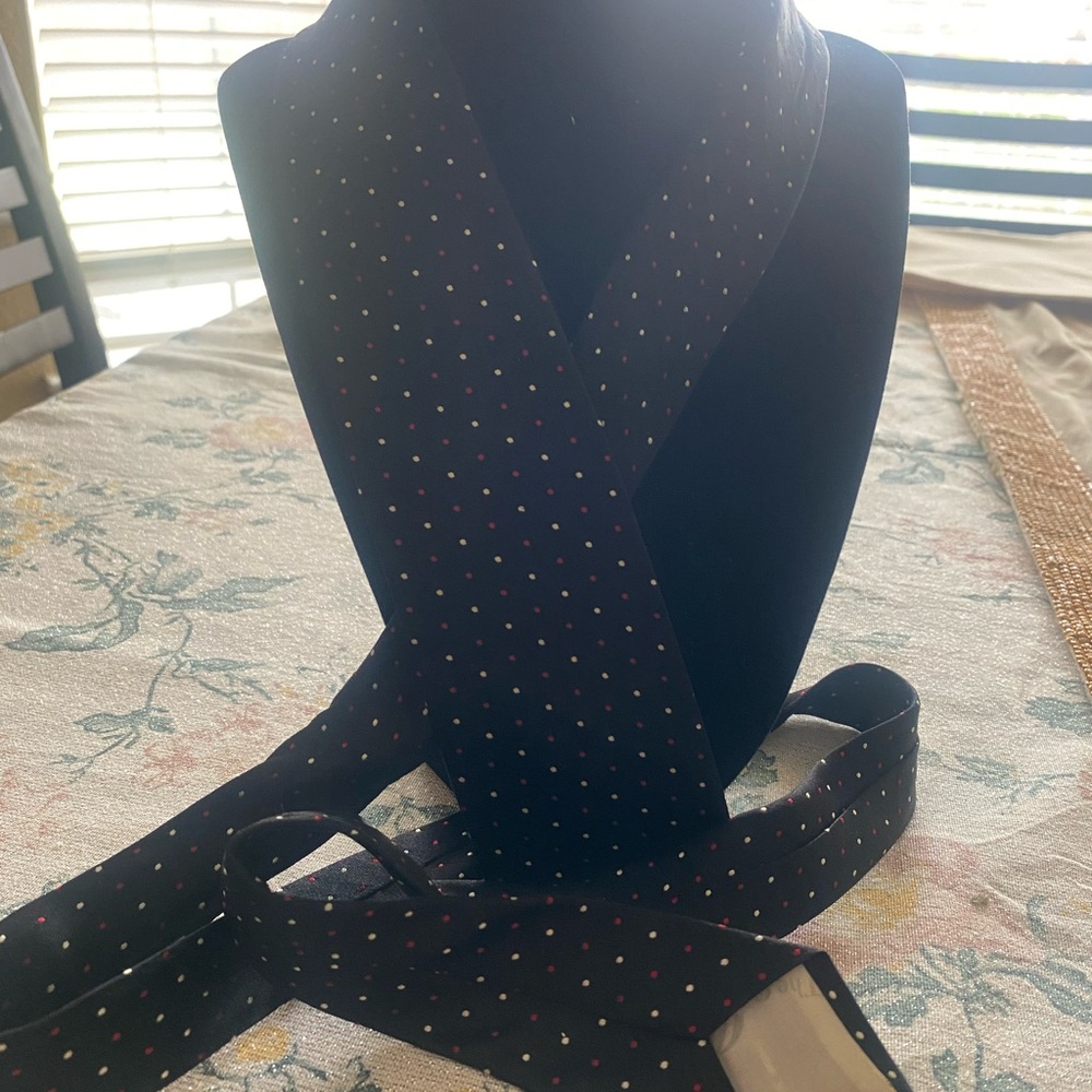 Men’s 1950s vintage black necktie